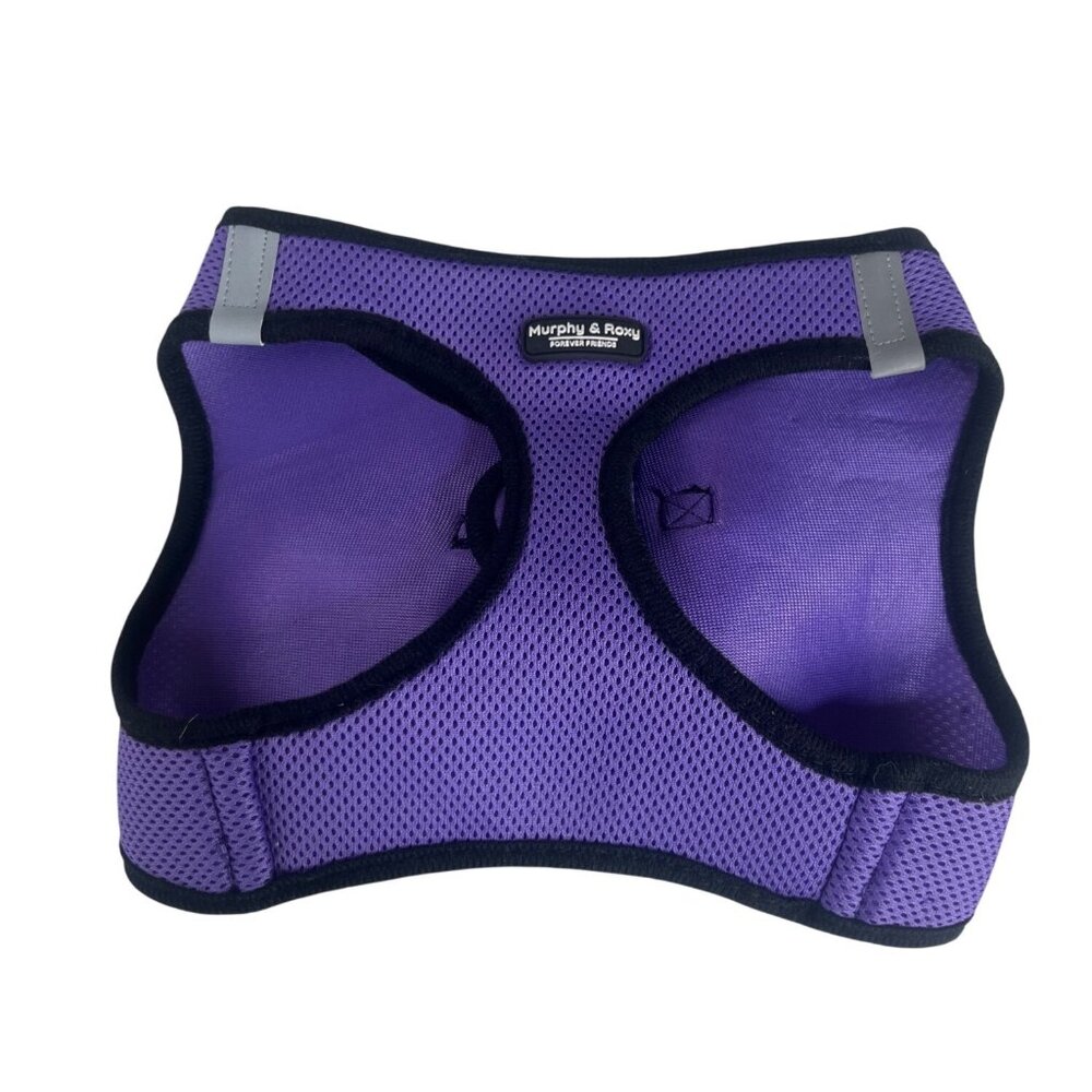 Murphy & Roxy Breathable Mesh Dog Harness XL Purple New WOT Reflective Strips
